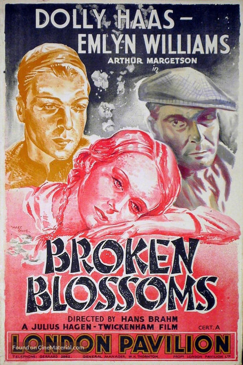 Broken Blossoms - British Movie Poster