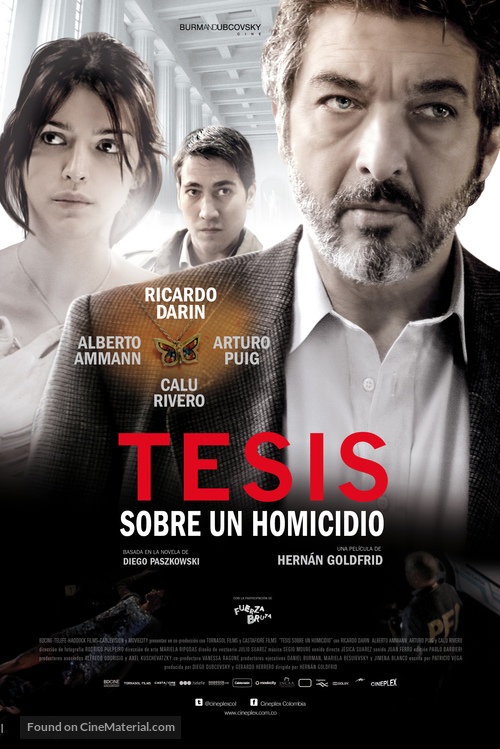 Tesis sobre un homicidio - Colombian Movie Poster
