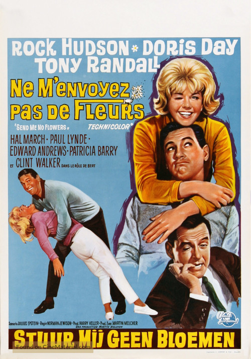 Send Me No Flowers - Belgian Movie Poster