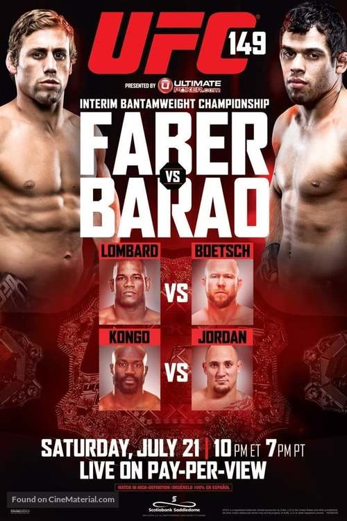 UFC 149 - Movie Poster