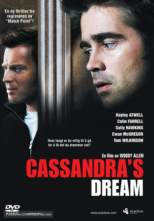 Cassandra&#039;s Dream - Norwegian DVD movie cover