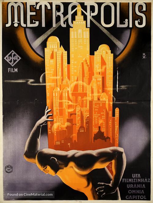 Metropolis - Hungarian Movie Poster