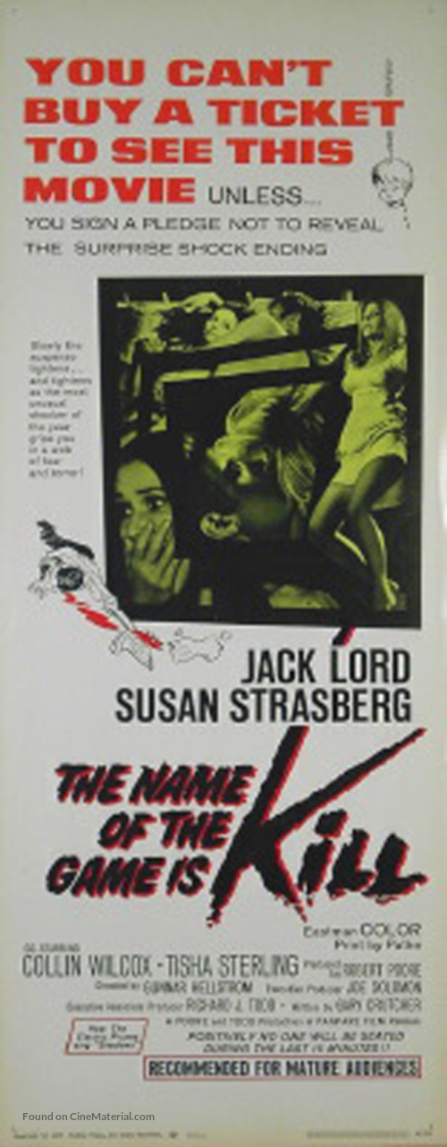 The Name of the Game Is Kill - Movie Poster