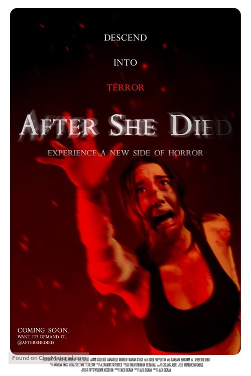After She Died - Australian Movie Poster