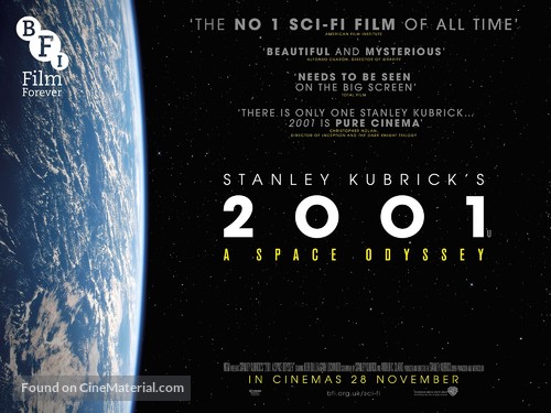 2001: A Space Odyssey - British Re-release movie poster
