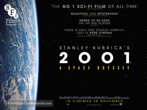 2001: A Space Odyssey - British Re-release movie poster