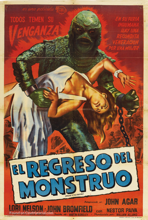 Revenge of the Creature - Argentinian Movie Poster