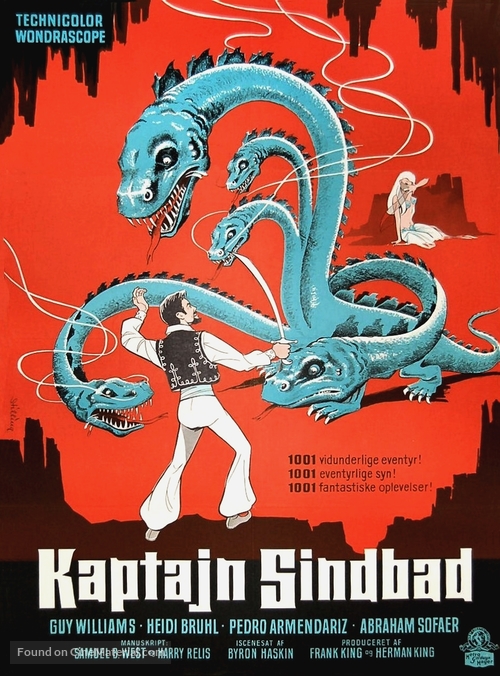 Captain Sindbad - Danish Movie Poster