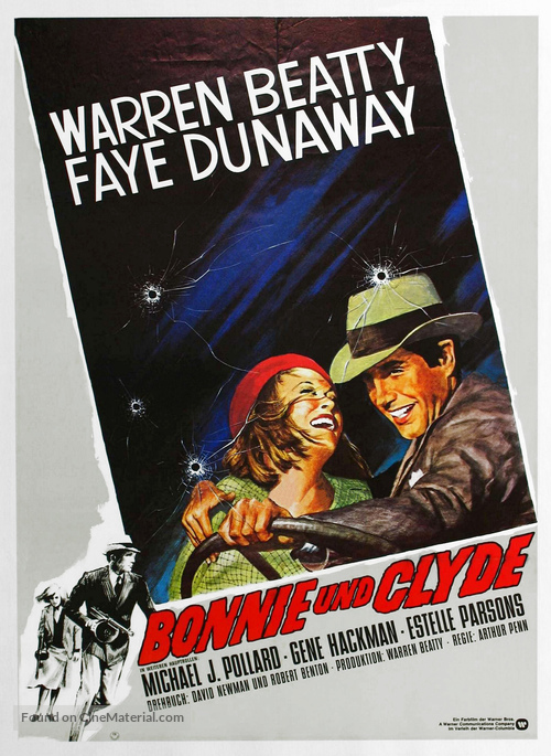 Bonnie and Clyde - German Movie Poster
