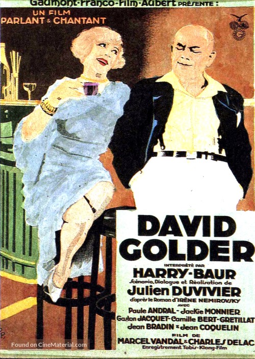 David Golder - French Movie Poster