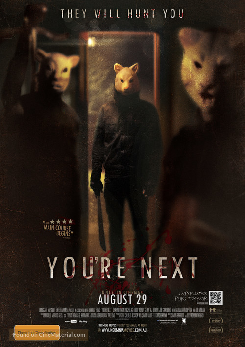 You&#039;re Next - Australian Movie Poster