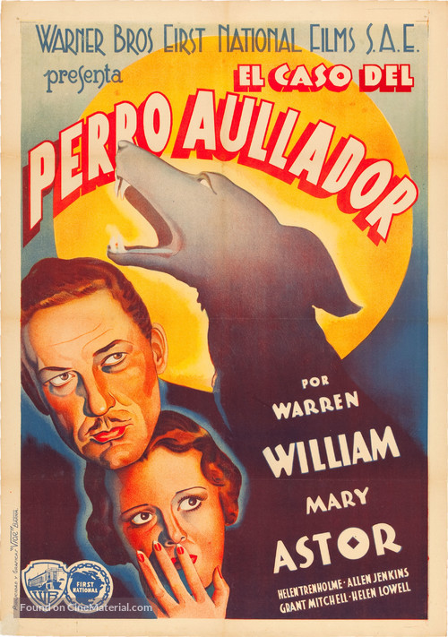 The Case of the Howling Dog - Spanish Movie Poster