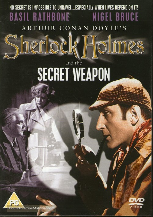 Sherlock Holmes and the Secret Weapon - British DVD movie cover