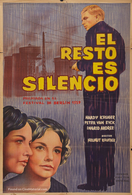 Rest ist Schweigen, Der - Argentinian Movie Poster