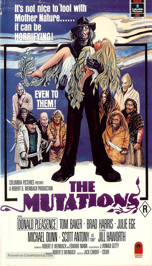 The Mutations - Australian VHS movie cover