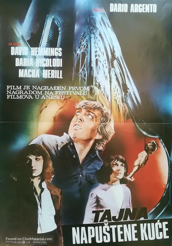 Profondo rosso - Yugoslav Movie Poster