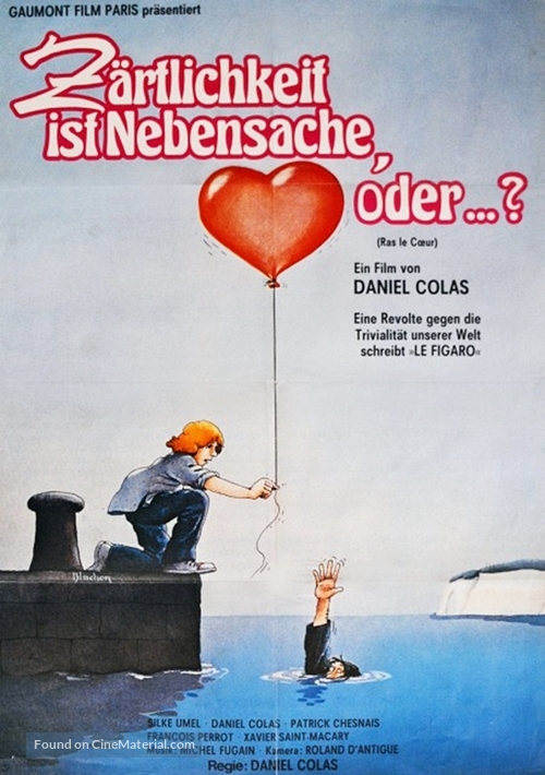 Ras le coeur! - German Movie Poster