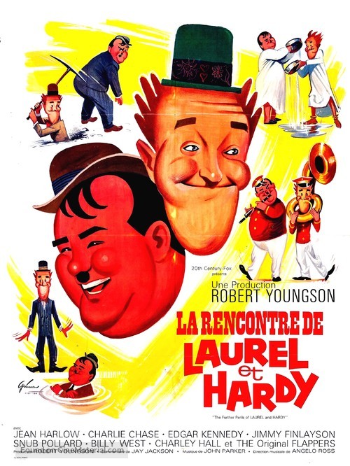The Further Perils of Laurel and Hardy - French Movie Poster