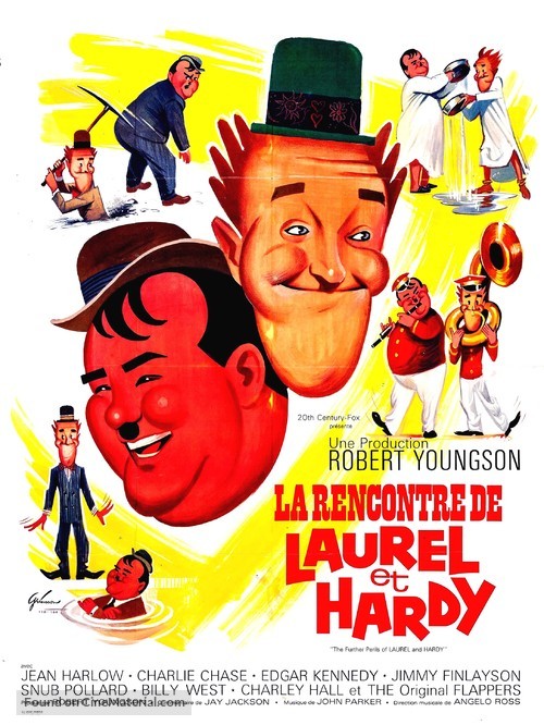 The Further Perils of Laurel and Hardy - French Movie Poster