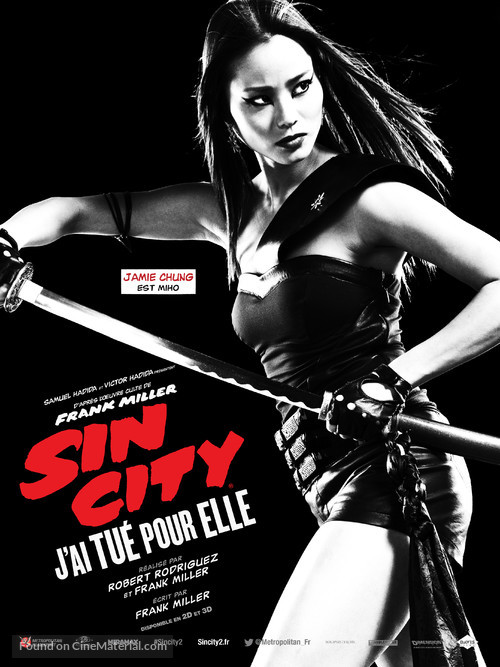 Sin City: A Dame to Kill For - French Movie Poster