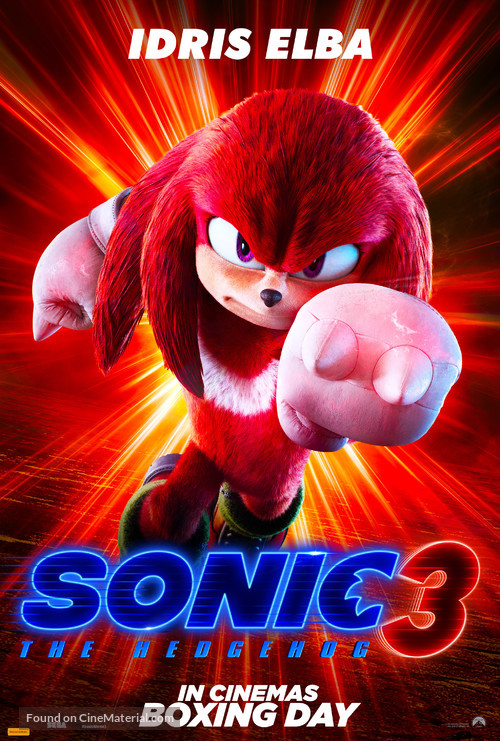 Sonic the Hedgehog 3 - Australian Movie Poster