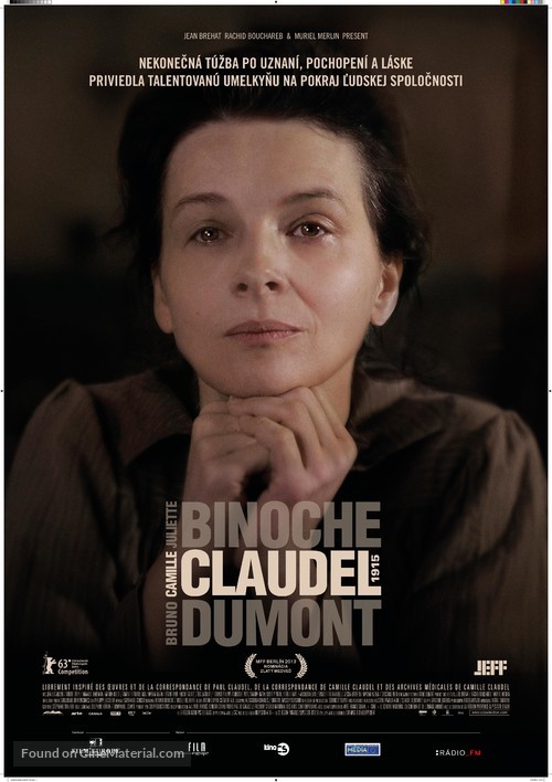 Camille Claudel, 1915 - Slovak Movie Poster