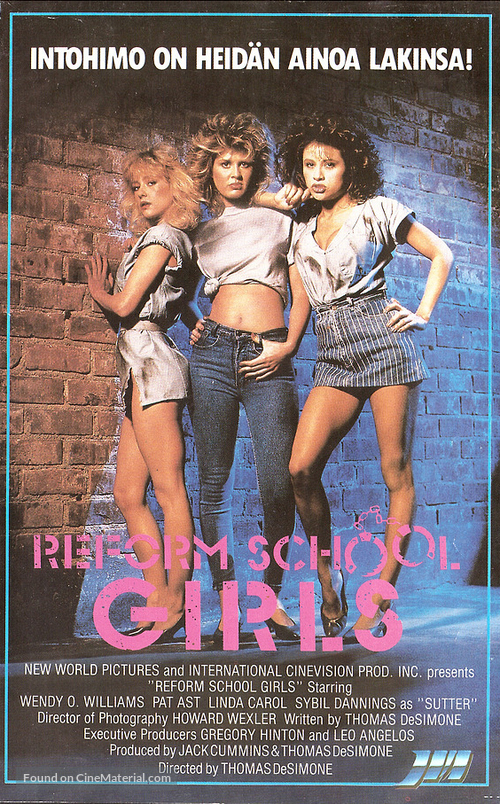 Reform School Girls - Finnish VHS movie cover