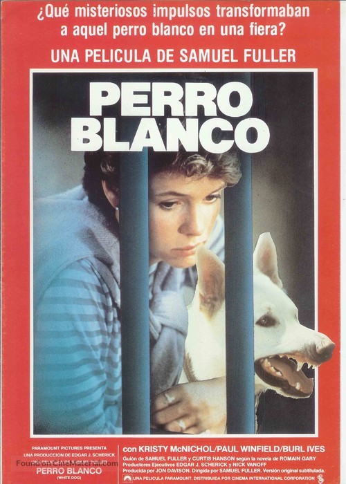 White Dog - Spanish Movie Poster