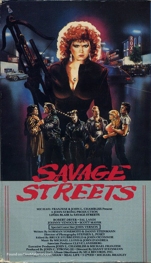Savage Streets - VHS movie cover