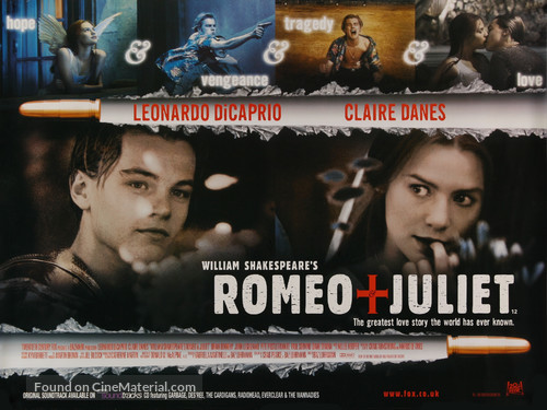 Romeo + Juliet - British Movie Poster