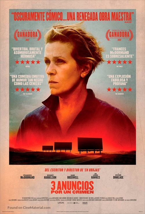 Three Billboards Outside Ebbing, Missouri - Argentinian Movie Poster