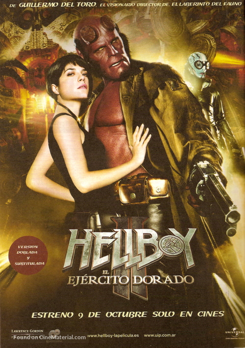 Hellboy II: The Golden Army - Argentinian Movie Poster