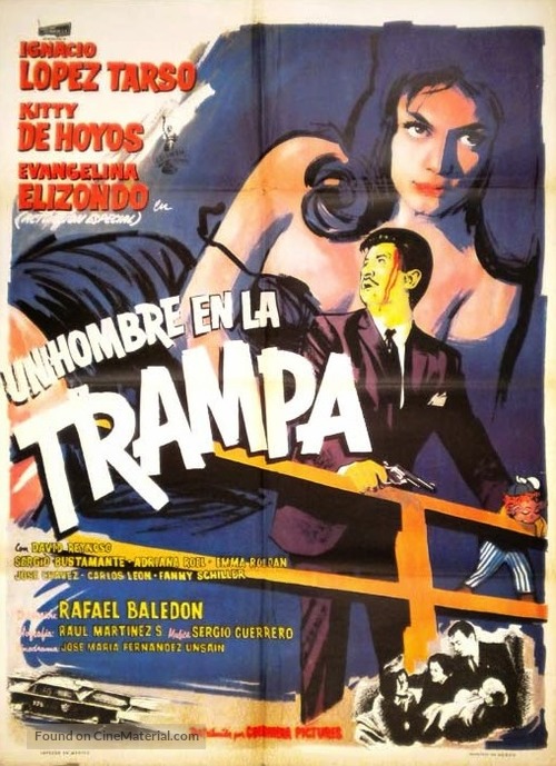 Un hombre en la trampa - Mexican Movie Poster