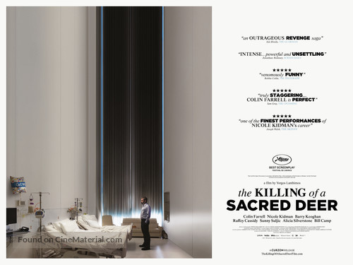 The Killing of a Sacred Deer - British Movie Poster