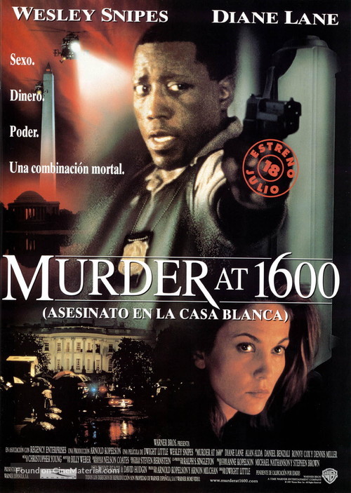 Murder At 1600 - Spanish Movie Poster