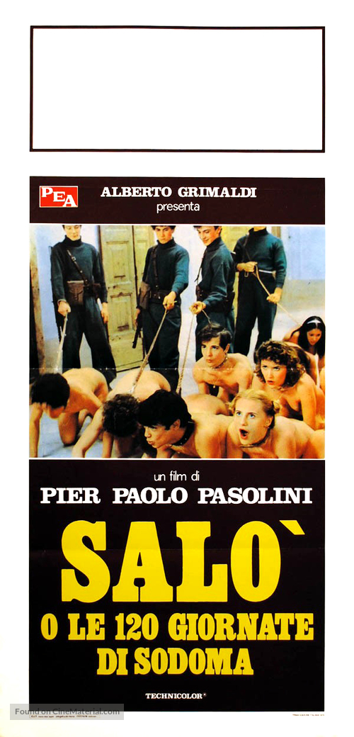 Sal&ograve; o le 120 giornate di Sodoma - Italian Movie Poster