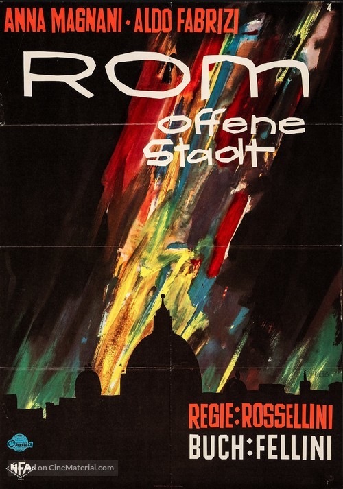 Roma, citt&agrave; aperta - German Movie Poster