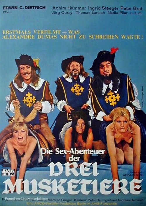 Die Sexabenteuer der drei Musketiere - German Movie Poster