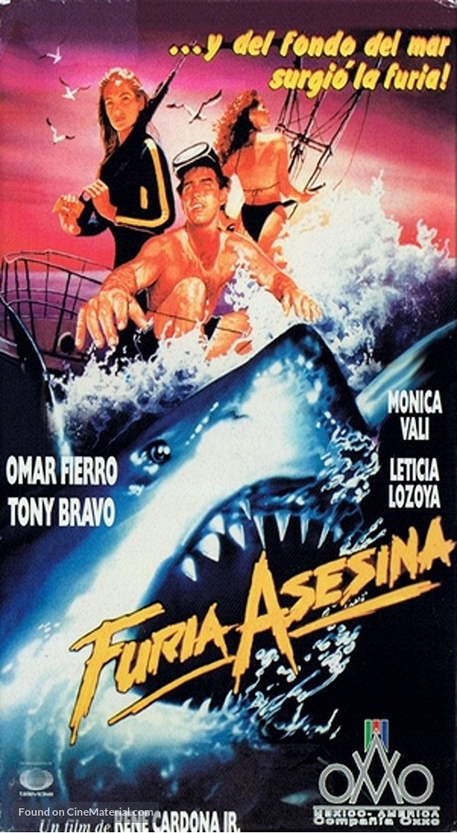 Furia asesina - Mexican VHS movie cover