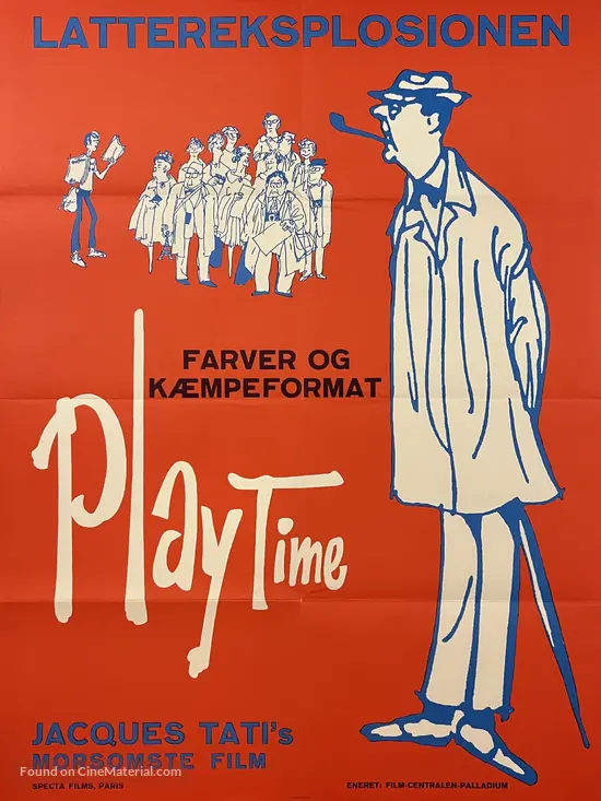 PlayTime - Danish Movie Poster