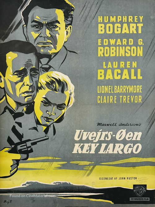 Key Largo - Danish Movie Poster