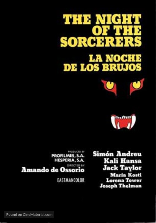 Noche de los brujos, La - Spanish Movie Poster