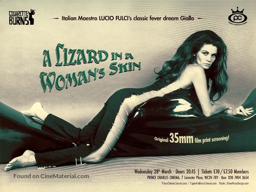 Una lucertola con la pelle di donna - British Movie Poster