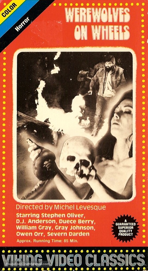 Werewolves on Wheels - VHS movie cover