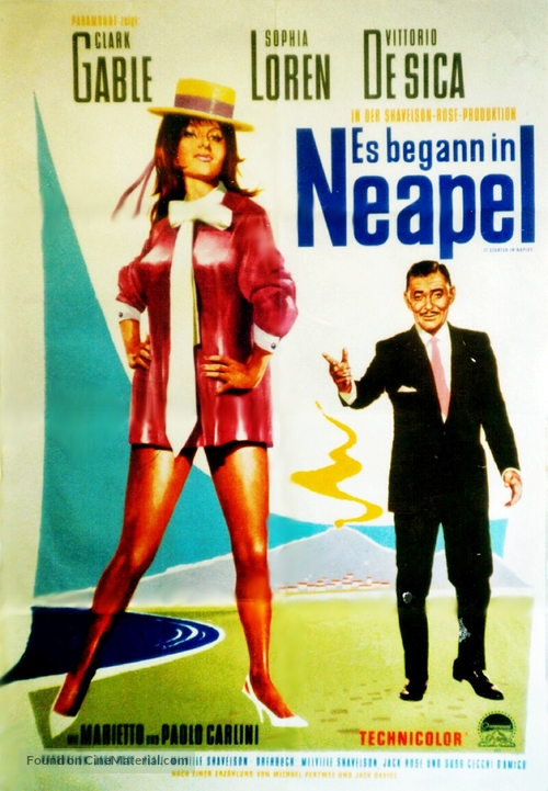 It Started in Naples - German Movie Poster