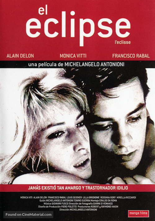 L&#039;eclisse - Spanish DVD movie cover
