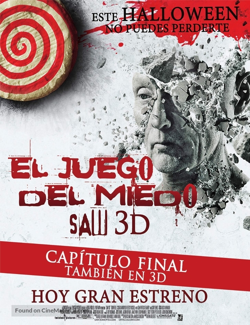 Saw 3D - Chilean Movie Poster