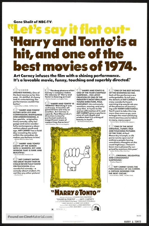 Harry and Tonto - Movie Poster