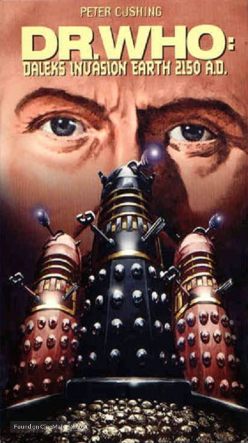 Daleks&#039; Invasion Earth: 2150 A.D. - British VHS movie cover
