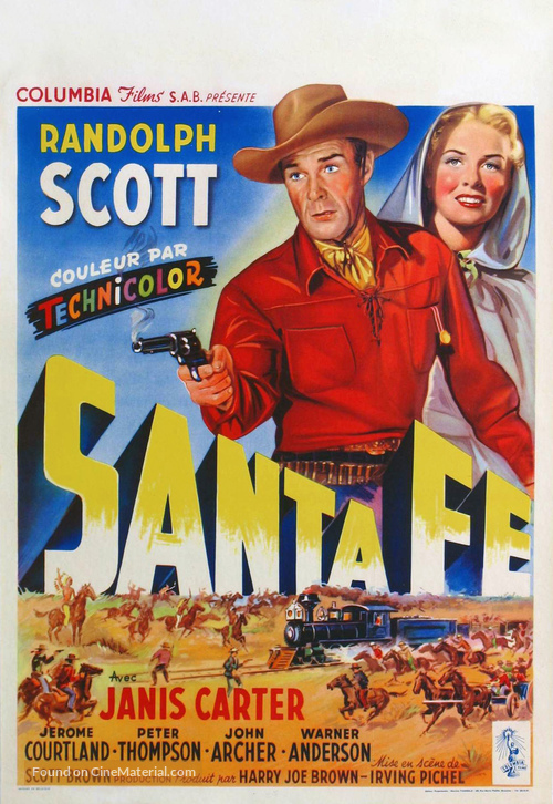 Santa Fe - Belgian Movie Poster